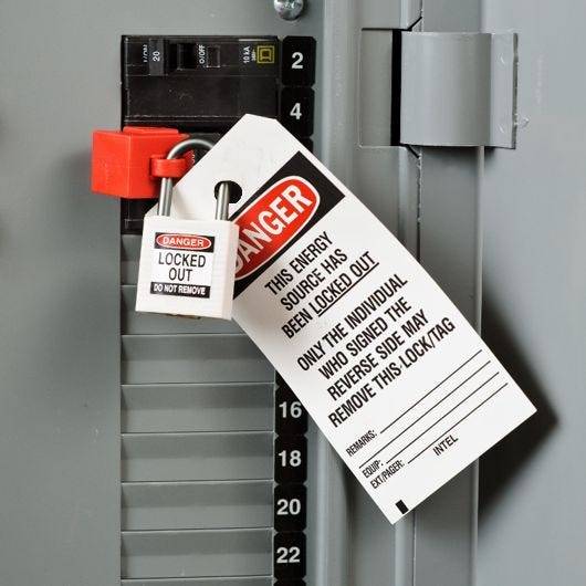 Etikett mit Signalwort DANGER, weiß, 101 x 152 mm, i3300/i5300/BBP3x/S3xxx, B30-25-595-OSHADA-2