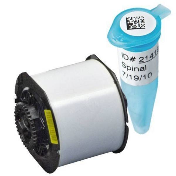 Etiketten-Set für Labore, weiß matt, 25,4 x 12,7 mm, Ø 9,53 mm, für i3300/i5300/BBP33, B33-181-492