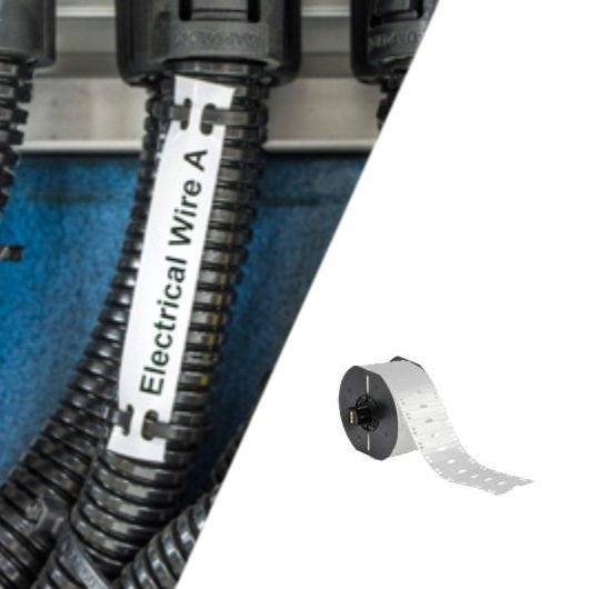 Heatex Kabelanhänger, Weiß, 75 x 25 mm, für i3300/i5300/BBP33, B33-75x25-7643-WT-0
