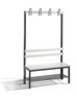 C+P Garderobenbank einseitig Basic, H1650xB1000xT400mm, 7021