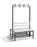 C+P Garderobenbank doppelseitig Basic, H1650xB1000xT750mm, 7021