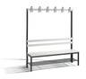 C+P Garderobenbank einseitig Basic, H1650xB1500xT400mm, 7021