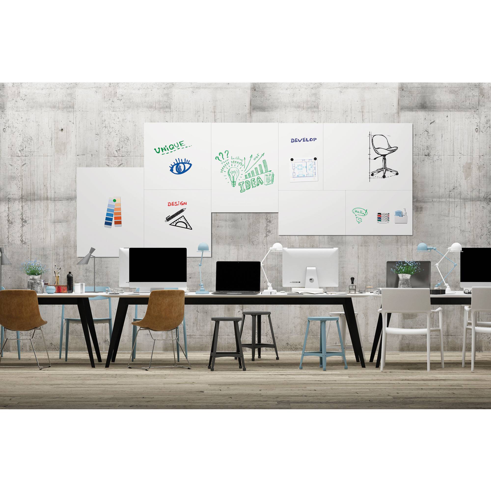 Whiteboard BOARD-UP 75x75cm-1