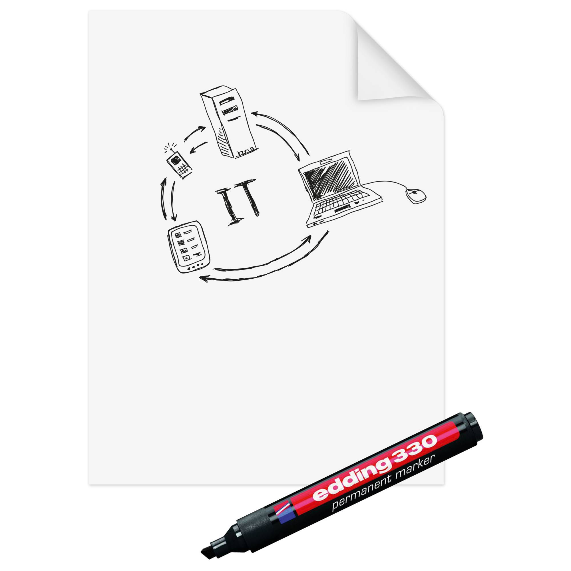 Flipchartfolie Magic Chart 60x80cm 25Bl.-2