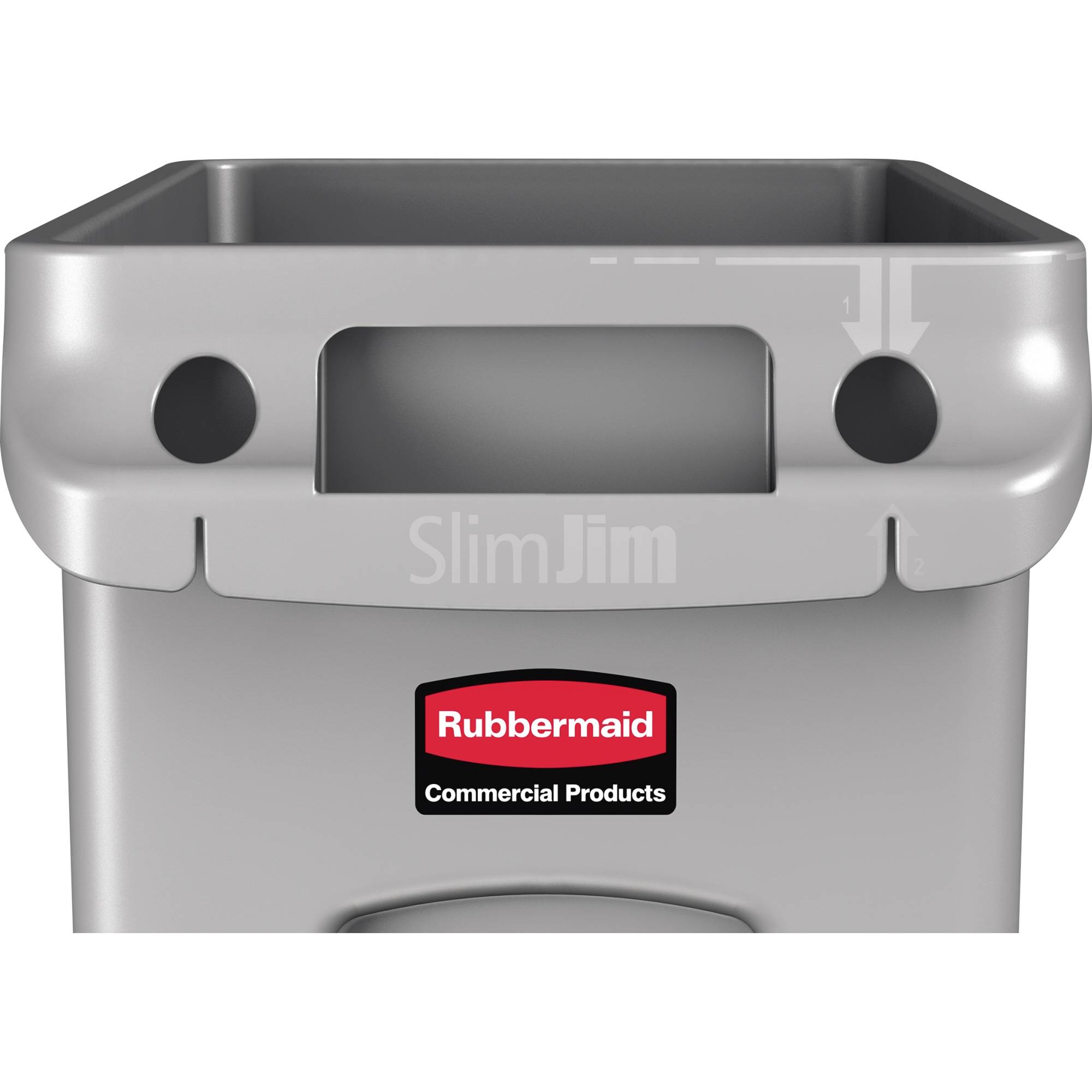 Abfallbehälter Slim Jim 60l grau-1