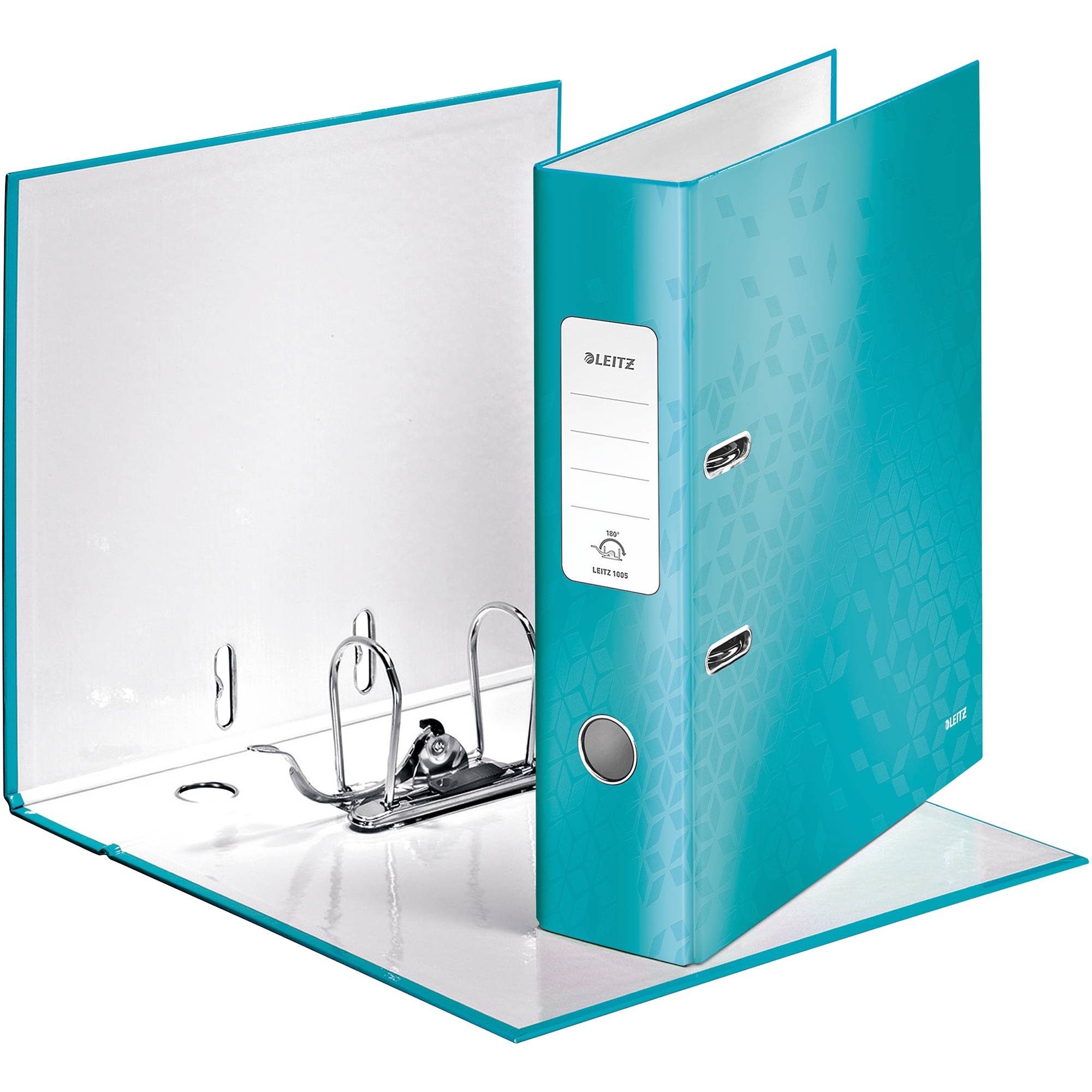 Ordner WOW DIN A4 80mm Pappe eisblau-3