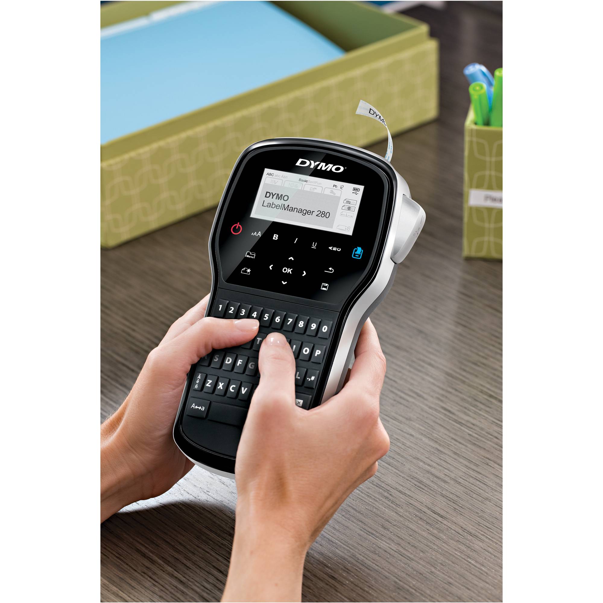 DYMO LabelManager 280 Beschriftungsgerät Geeignet für Schriftband: D1 6 mm, 9 mm, 12 mm-1