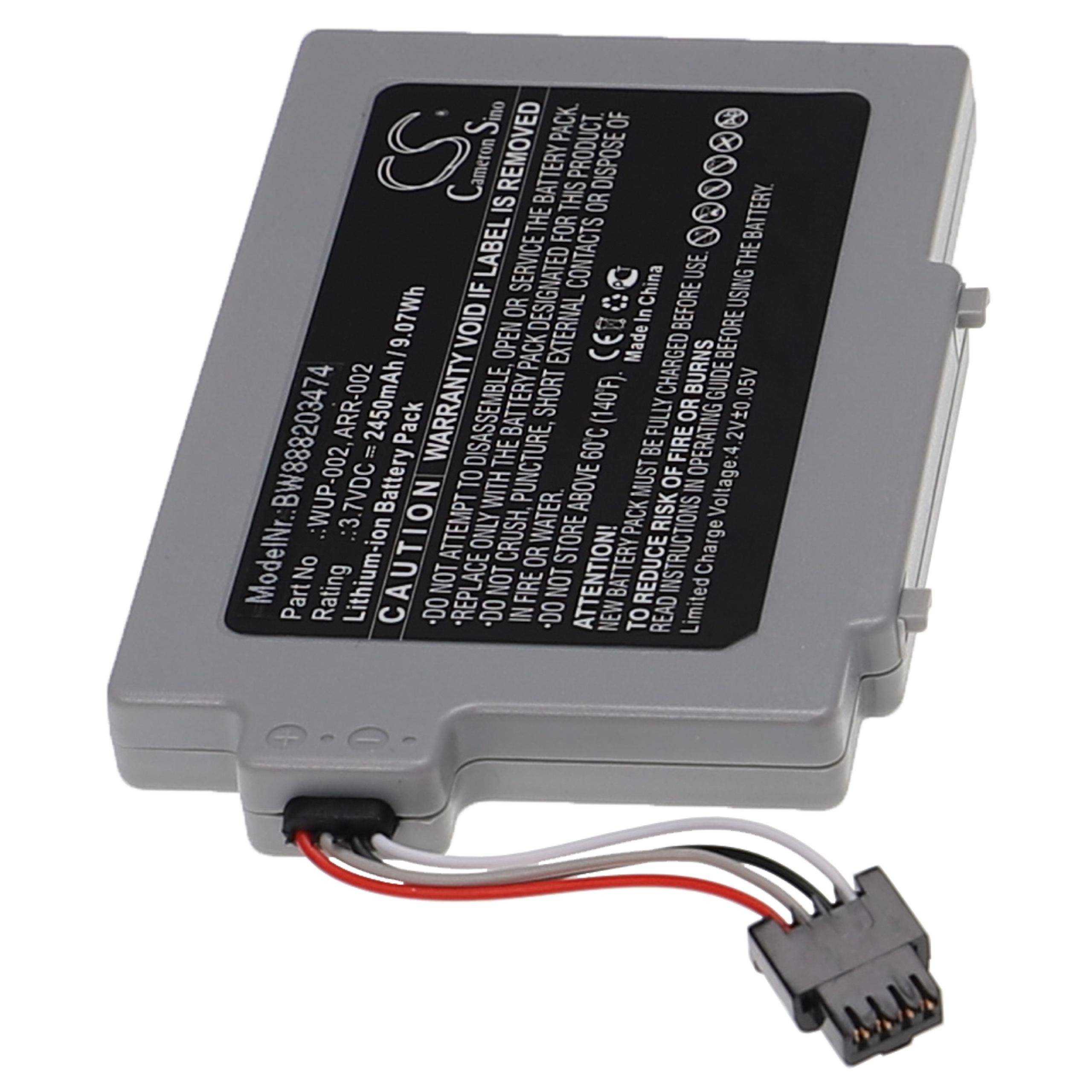 vhbw Akku Ersatz für Nintendo ARR-002 | WUP-002 für Controller (2450 mAh, 3,7 V, Li-Ion)-4