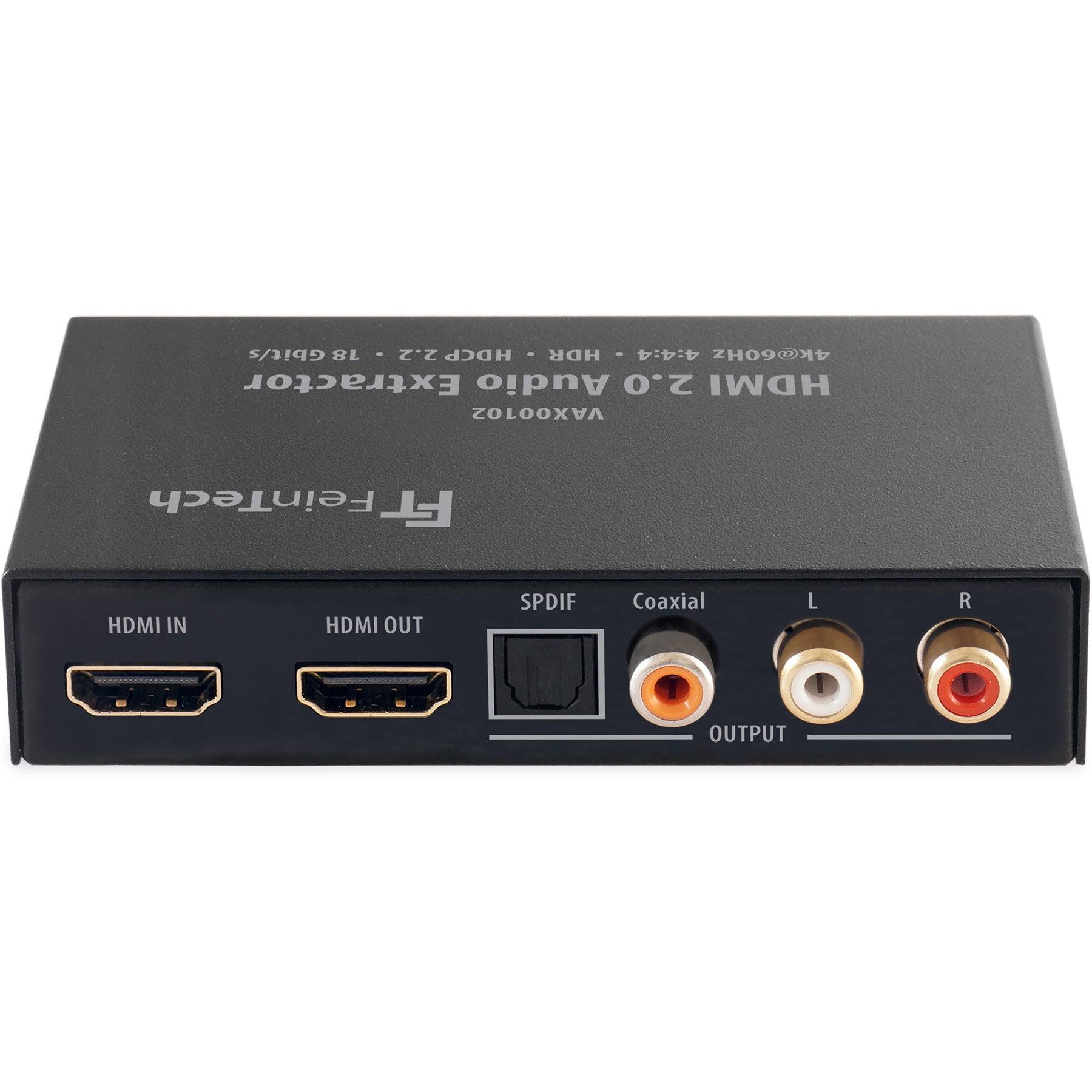FeinTech VAX00102 HDMI 2.0 Audio Extractor Ultra-HD ARC SPDIF Toslink Cinch-1