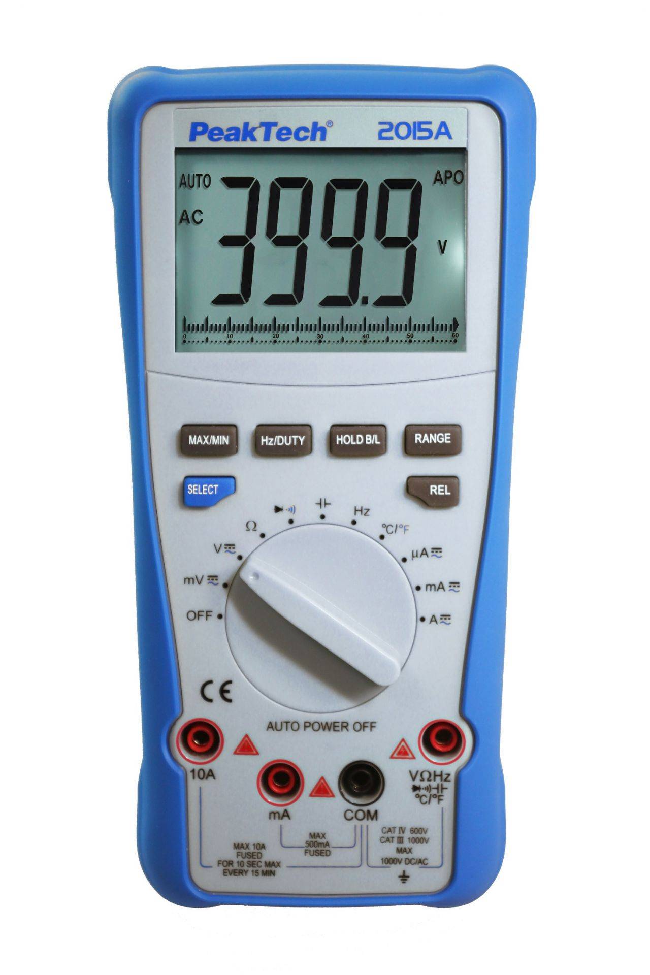 PeakTech P 2015 A – True RMS Digitalmultimeter ~ 4.000 Counts ~ 1000V AC/DC ~ 10A AC/DC ~ Auto-Range-1