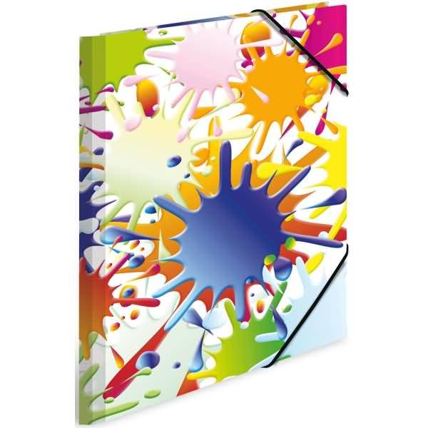 Sammelmappe A4 Karton Farbkleckse-1