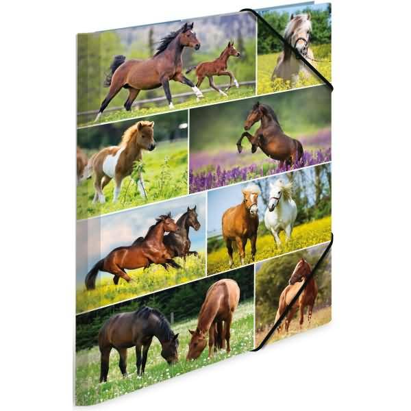 HERMA Eckspannermappe "Pferdewiese", Karton, DIN A3 (6501790)-1