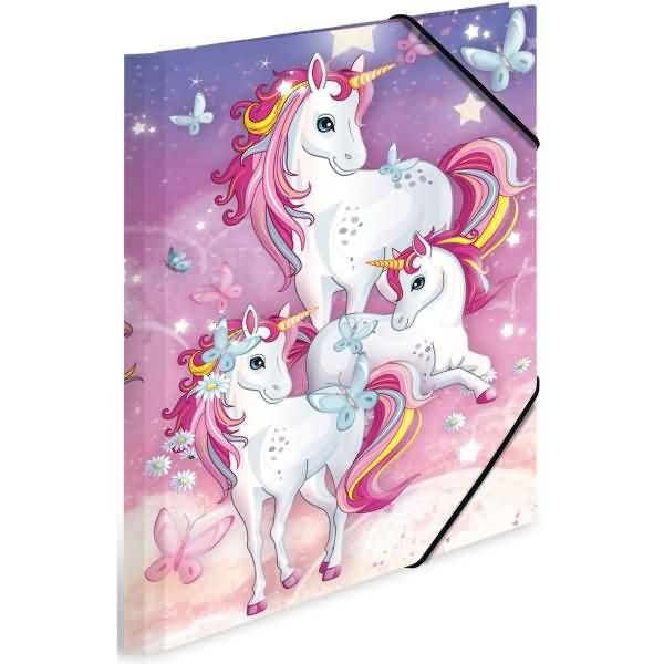 Sammelmappe A3 Karton Einhorn-1