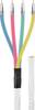 Goobay 67329 SAT Koaxialkabel Quattro 80 dB / Antennenkabel Meterware / 2-fach geschirmt / SAT Kabel / Weiß / 100m