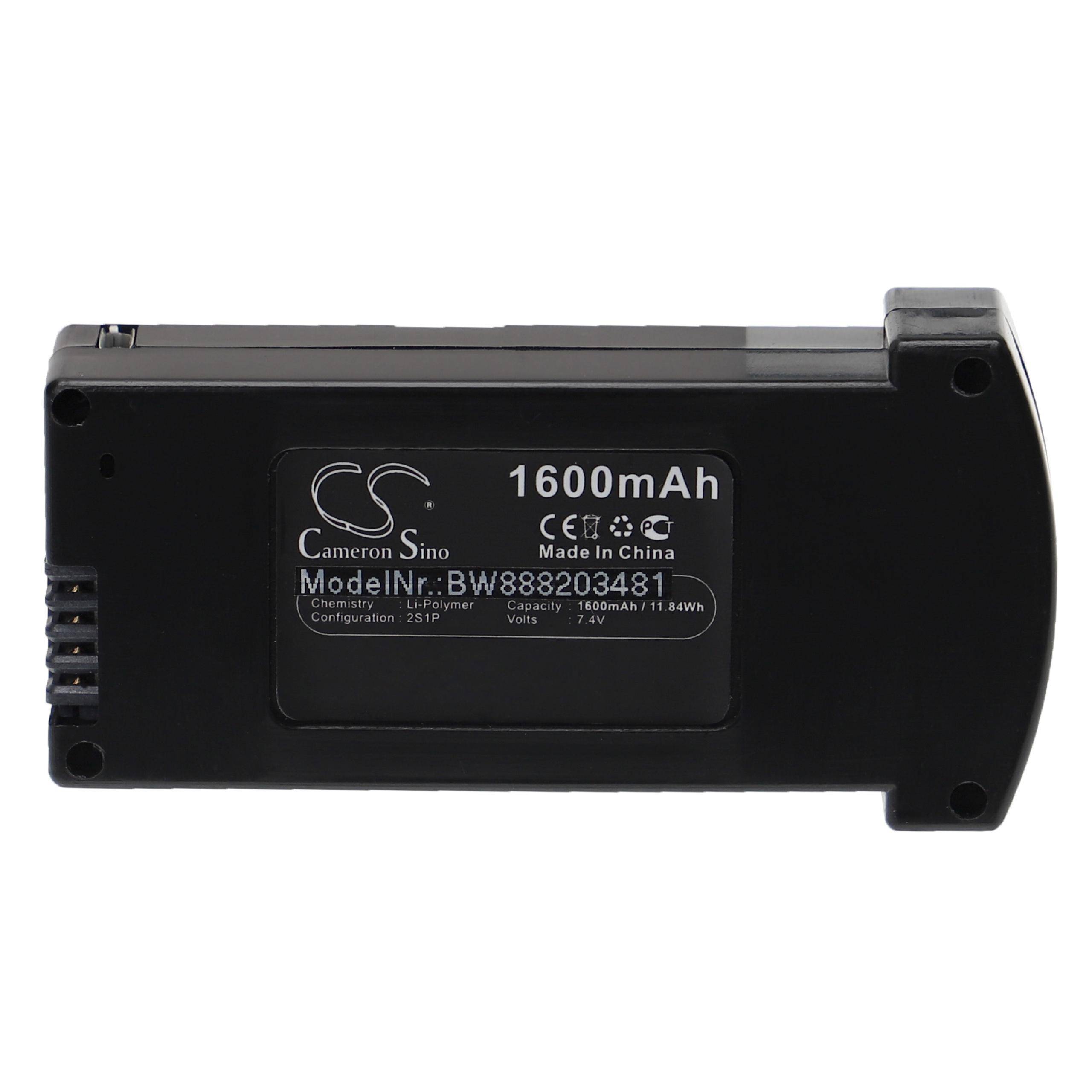 vhbw Akku Ersatz für Eachine 2594368 | für Drohne Multicopter Quadrocopter (1600 mAh, 7,4 V, Li-Polymer)-0