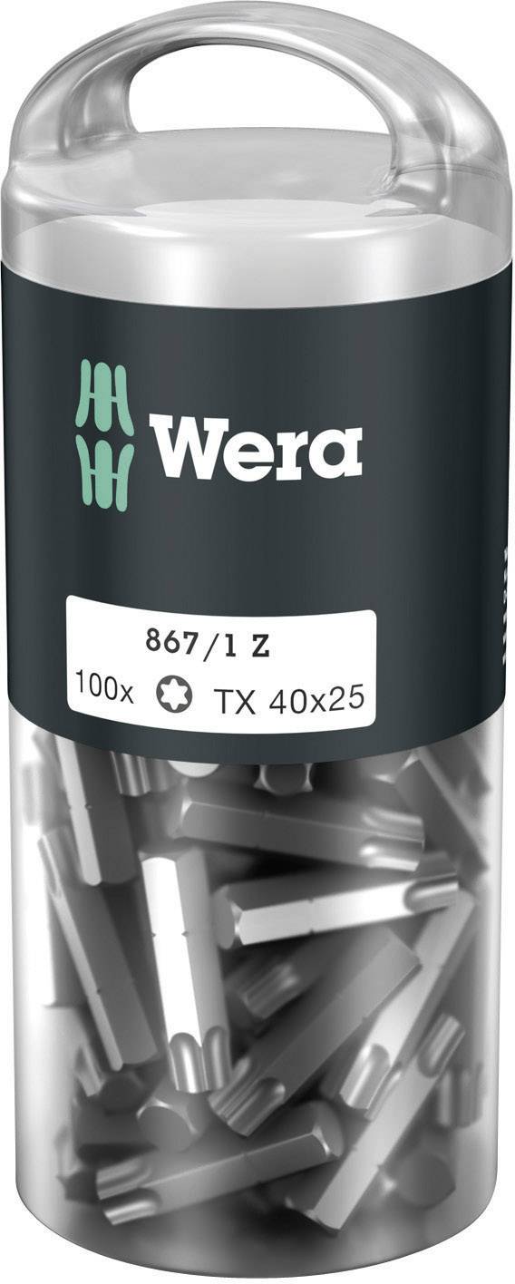 WERA 867/1 Z TORX® DIY 100 SiS 3566990 Torx-Bit T 40 Werkzeugstahl legiert, zähhart D 6.3 100 S