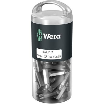 Wera 867/1 Z TORX® DIY 100 SiS 05072452001 Torx-Bit T 40 Werkzeugstahl legiert, zähhart D 6.3 100 St.