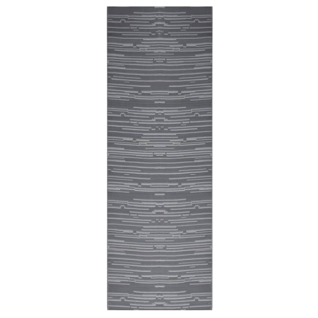 vidaXL Outdoor-Teppich ARAKIL Anthrazit 80x250 cm PP