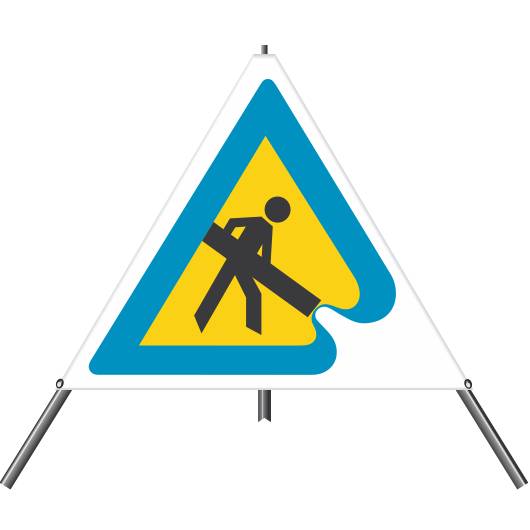 Triopan Faltsignal individuell, tagesleuchtend, SL 90 cm-2
