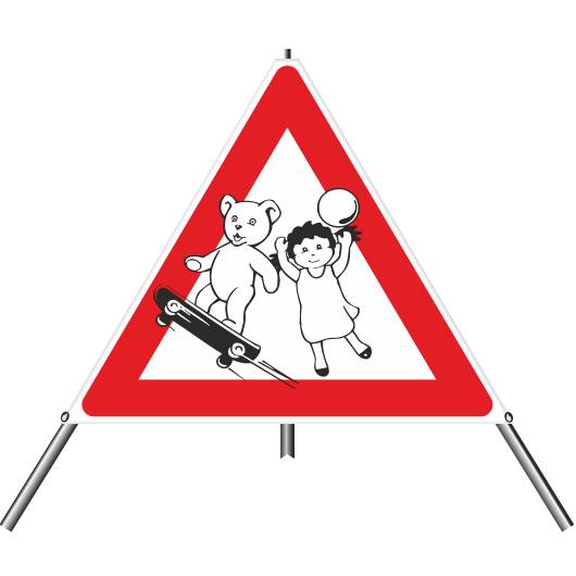 Triopan Faltsignal individuell, tagesleuchtend, SL 90 cm-4