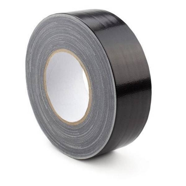 Gewebeband, glänzend, extrem reißfest, schwarz, Breite 38 mm, 50 m/Rolle