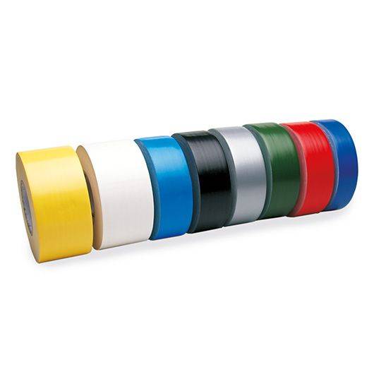 Gewebeband, glänzend, extrem reißfest, schwarz, Breite 38 mm, 50 m/Rolle-1
