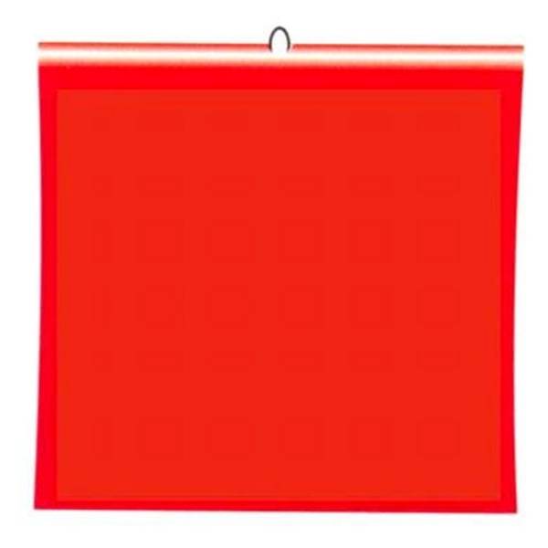 rote Warnflagge für überstehende Ladung, StVO §22, 300 x 300 mm, Kunststoff, Befestigungsöse