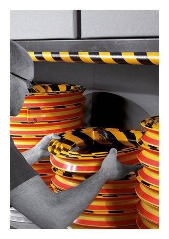 Knuffi® Warn- und Schutzprofil, Eckschutz Typ A, selbstklebend, gelb/schwarz, 5 m-3