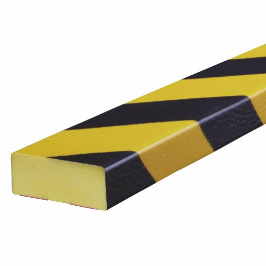 Knuffi® Warn- und Schutzprofil, Flächenschutz Typ D, selbstklebend, gelb/schwarz, 1 m-0