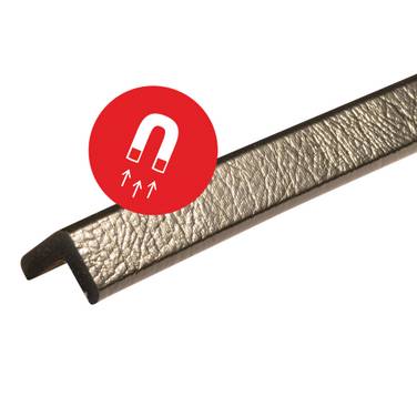 Knuffi® Magnetic, Eckschutzprofil Typ E, magnetisch, schwarz, 1 m