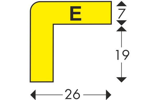 Knuffi® Magnetic, Eckschutzprofil Typ E, magnetisch, schwarz, 1 m-1