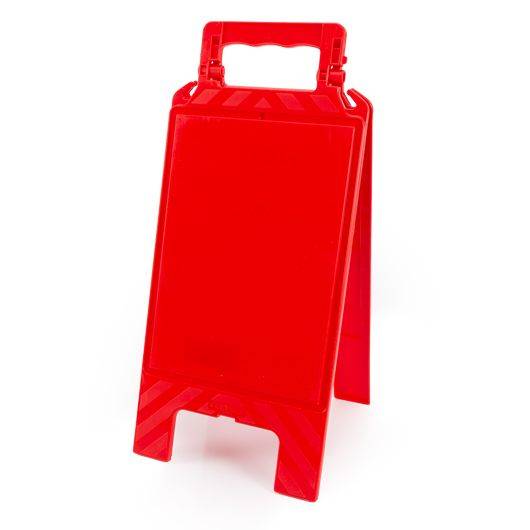 Warnaufsteller rot, ohne Aufdruck, Kunststoff, 275 x 600 mm-0