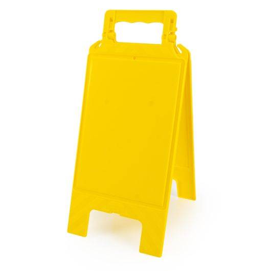 Warnaufsteller gelb, ohne Aufdruck, Kunststoff, 275 x 600 mm-0