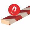 Knuffi® Magnetic, Flächenschutzprofil Typ D, magnetisch, rot/weiß, 1 m