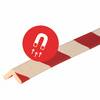 Knuffi® Magnetic, Eckschutzprofil Typ E, magnetisch, rot/weiß, 1 m