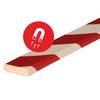 Knuffi® Magnetic, Flächenschutzprofil Typ F, magnetisch, rot/weiß, 1 m