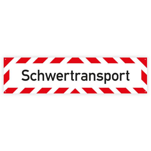 Fahrzeugschild, Aluminium reflektierend, Schwertransport, 800 x 200 mm