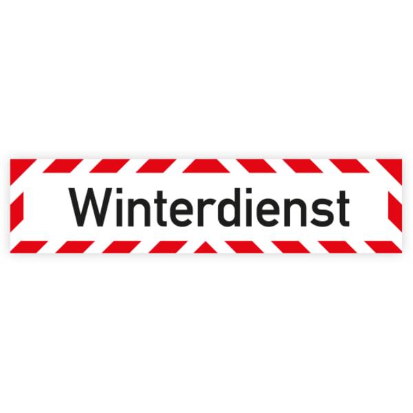 Fahrzeugaufkleber, Reflexfolie selbstklebend, Winterdienst, 500 x 120 mm