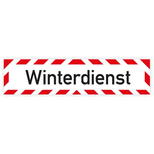 Magnetschild, Winterdienst, 500 x 120 mm-0