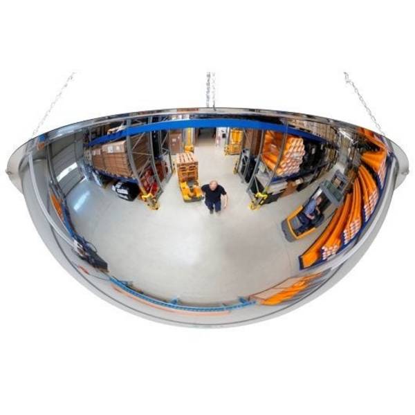 Kuppelspiegel 360°, Acryl, Ø 800 mm, Überprüfung von 4 Richtungen