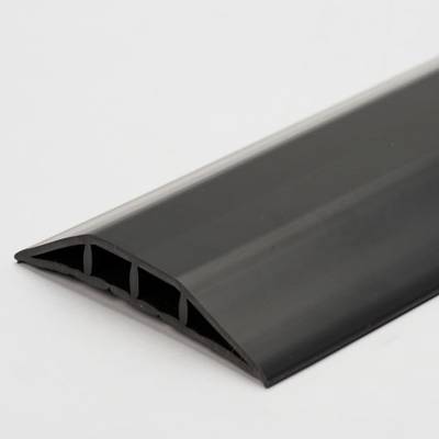 Kabelbrücke aus Kunststoff, stolpersicher, schwarz, Breite 100 mm-0