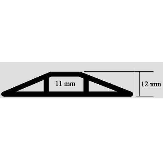 Kabelbrücke Toploader, Kunststoff, schwarz, 1,5 m-1