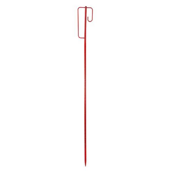 Einschlagstab, Laterneneisen rot lackiert, Stahl, Ø 14 mm, Länge 1,30 m