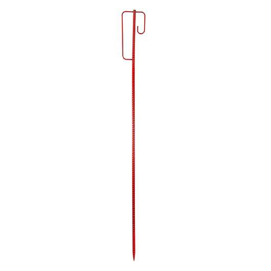 Einschlagstab, Laterneneisen rot lackiert, Stahl, Ø 14 mm, Länge 1,30 m-0