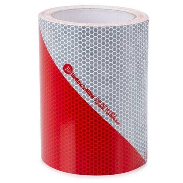Fahrzeugwarnmarkierung DIN 30710, selbstklebend, 141 mm x 9 m Rolle, linksweisend