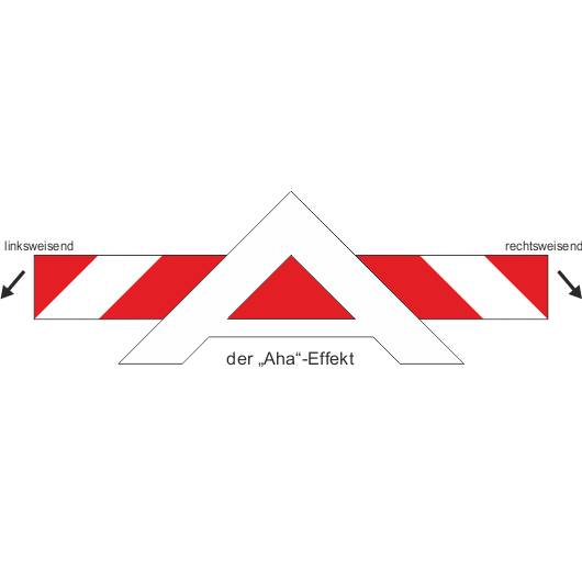 Fahrzeugwarnmarkierung DIN 30710, selbstklebend, 141 mm x 45 m Rolle, linksweisend-3