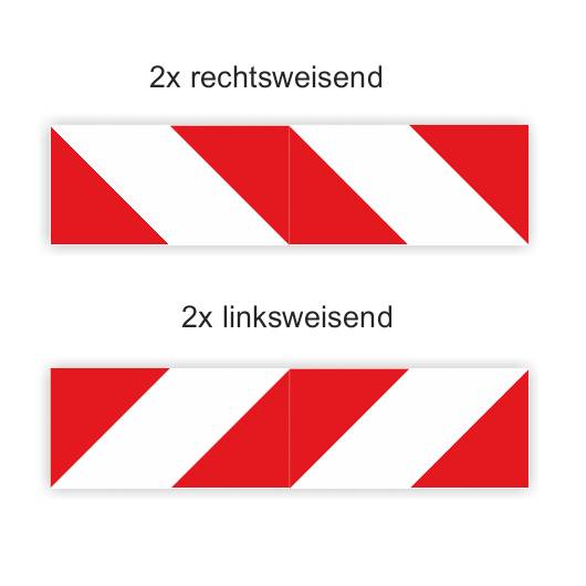 Fahrzeugwarnmarkierung DIN 30710, magnetisch, 141 x 564 mm, 4 Zuschnitte-0