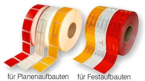 ECE 104 Konturmarkierung für Festaufbauten, 3M/Reflexallen, durchgehend, rot, 50 mm x 12,5 m-2