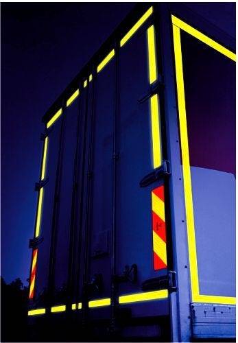 ECE 104 Konturmarkierung für Festaufbauten, 3M/Reflexallen, durchgehend, rot, 50 mm x 12,5 m-3