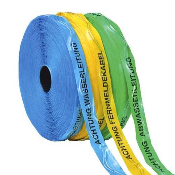 Ortungsband, Achtung Gasleitung, gelb, 40 mm, 250 m/Rolle